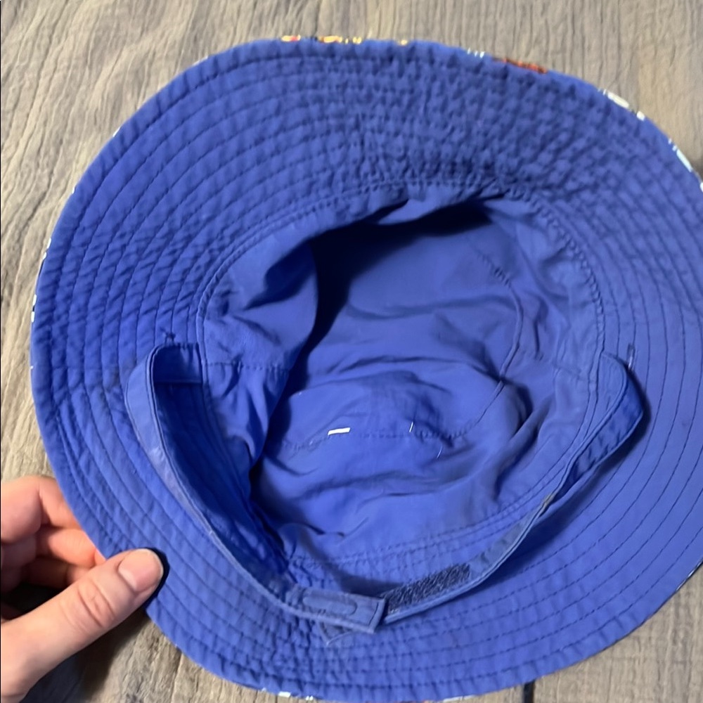 Blue Fish Pattern Bucket Hat - Picture 3 of 4